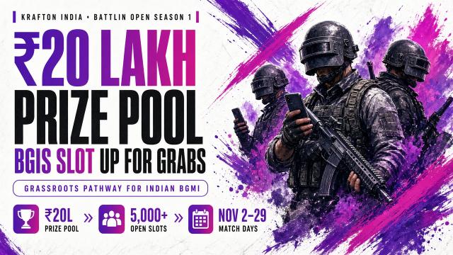 KRAFTON Battlin Open Season 1: ₹20 Lakh Pool and a BGIS Slot